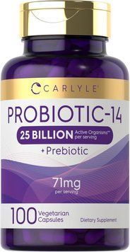 Добавка премиум-класса пробиотики пребиотики Carlyle Probiotics 25 Billion CFU 100 капсул 2586881592 фото
