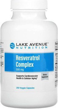Lake Avenue Nutrition Resveratrol Complex 500 mg 250 капсул (4384303848) 1497484507 фото