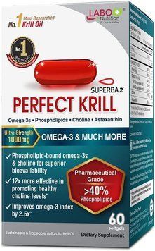 Чистое сверхсильное масло антарктического криля премиум-класса LABO Nutrition Perfect Krill 60 капсул 2223999483 фото
