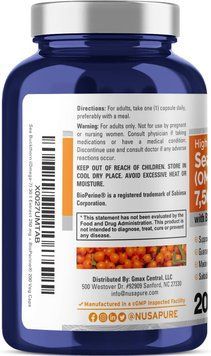 Облепиха Омега-7 премиум-класса NusaPure Sea Buckthorn Omega-7 200 капсул 2327815516 фото