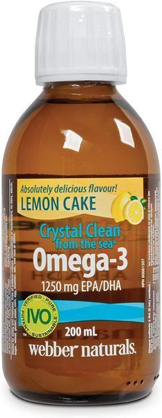 Спеціальний продукт Webber Naturals Omega-3 200 мл Лимон (4384303448) 1437160739 фото