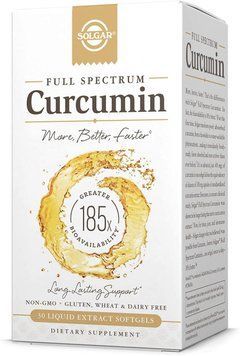 Жиросжигатель Solgar Full Spectrum Curcumin 30 капсул (4384303552) 1441194441 фото