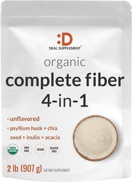Органическая клетчатка премиум-класса Deal Supplement Organic Fiber Powder 907 г 4384307231 фото