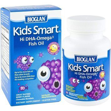 Вітаміни Bioglan Kids Smart Hi DHA-Omega 3 Fish Oil 30 капсул Ягода (4384301732) 1060003070 фото