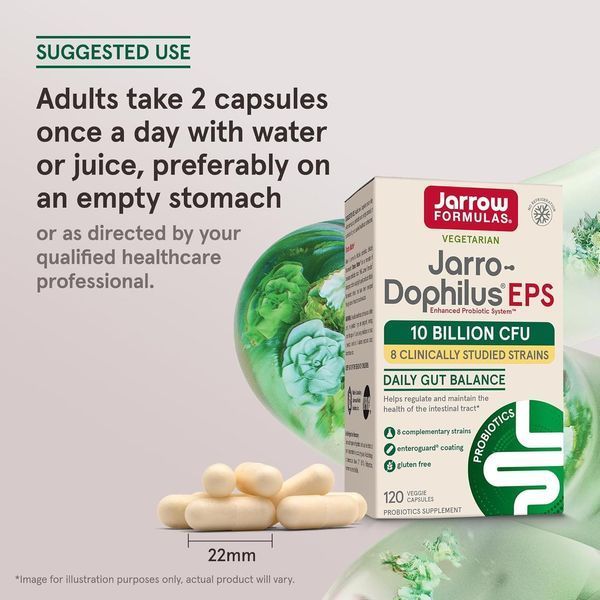 Домішка для здоров'я кишківника Jarrow Formula Probiotics 10 Billion CFU 120 капсул 2641371428 фото