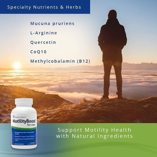 Домішка для чоловічої фертильності Fairhaven Health MotilityBoost 60 капсул 2058331910 фото