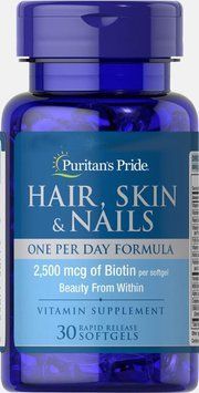 Витамины Puritan's Pride Hair, Skin & Nails One Per Day Formula 30 капсул (4384301443) 1060001267 фото