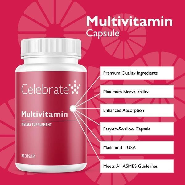 Добавка премиум-класса бариатрические мультивитамины Celebrate Bariatric Supplements Multivitamin 90 капсул 2942437744 фото