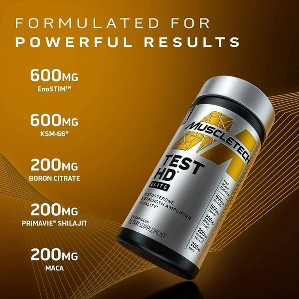 Тестостеровий бустер Muscletech Test HD 90 таблеток (4384303399) 1437160690 фото