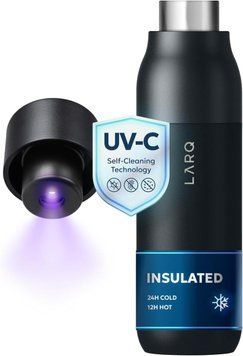 Фляга для воды премиум-класса c УФ-очистителем воды LARQ Bottle PureVis Black 739 мл 43819538445 фото