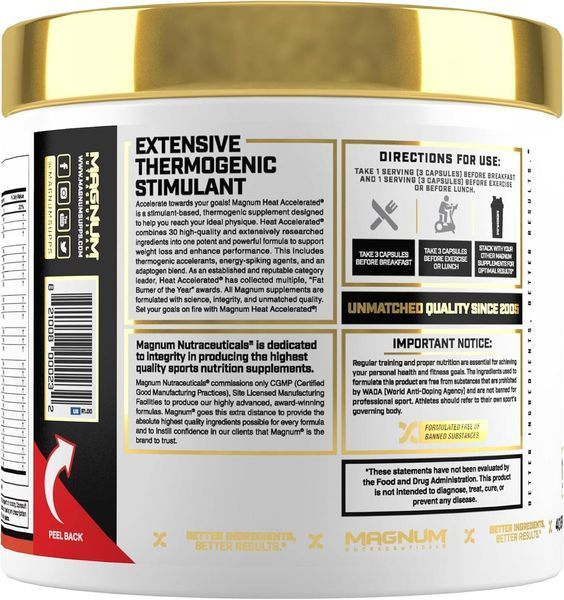 Жироспалювач Magnum Nutraceuticals Heat 120 капсул (4384301502) 1060001324 фото
