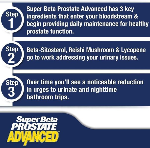 Домішка преміумкласу для простати Super Beta Prostate Advanced Prostate 60 таблеток 2588835181 фото