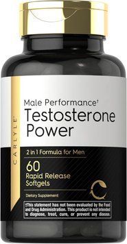 Добавка премиум-класса увеличение тестостерона Carlyle Testosterone Power 60 капсул 4384307937 фото