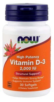 Вітаміни NOW Vitamin D-3 2000 IU Softgels 30 капсул (4384301166) 1060000628 фото