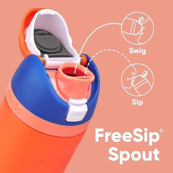 Фляга для воды премиум-класса Owala FreeSip Insulated Stainless Steel Water Bottl Blue Citrus 475 мл 2955173845 фото