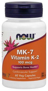 Вітаміни NOW MK-7 Vitamin K-2 100 mcg Veg Capsules 60 капсул (4384301942) 1060004644 фото