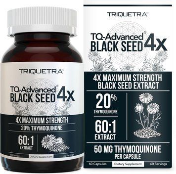 Мощный экстракт масла черного тмина тимохинона премиум-класса Triquetra Health TQ-Advanced 4X Black Seed 60 капсул 4384307081 фото