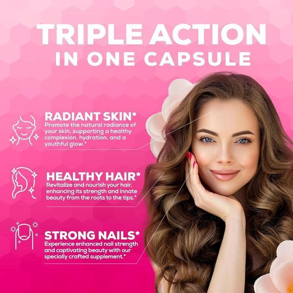 Витамины для волос, кожи и ногтей Novo Blends Hair Skin and Nails Vitamins 60 капсул 2185153649 фото