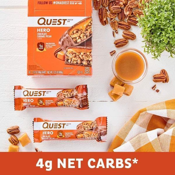 Протеиновый батончик Quest Nutrition Quest HERO bars 60 г шоколад-карамель (4384300830) 1437158414 фото