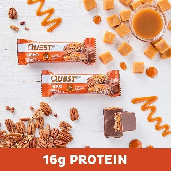 Протеиновый батончик Quest Nutrition Quest HERO bars 60 г шоколад-карамель (4384300830) 1437158414 фото