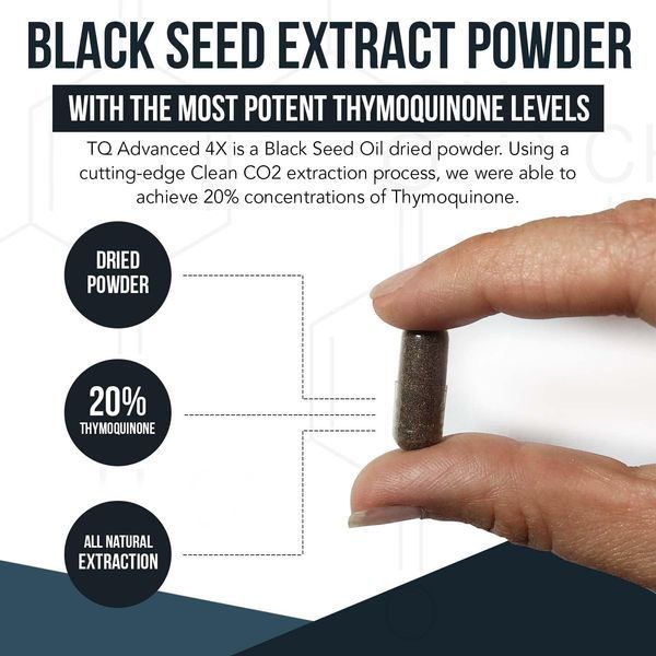 Мощный экстракт масла черного тмина тимохинона премиум-класса Triquetra Health TQ-Advanced 4X Black Seed 60 капсул 4384307081 фото