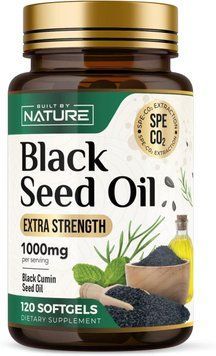 Добавка премиум-класса масло черного тмина Built by Nature Black Seed Oil 1000mg 120 капсул 2857347954 фото