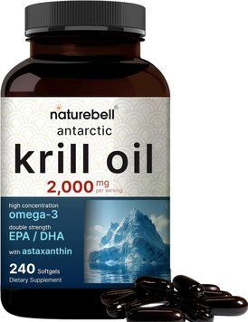 Олія антарктичного криля преміумкласу NatureBell Antarctic Krill Oil 2000mg 240 капсул 2417755791 фото