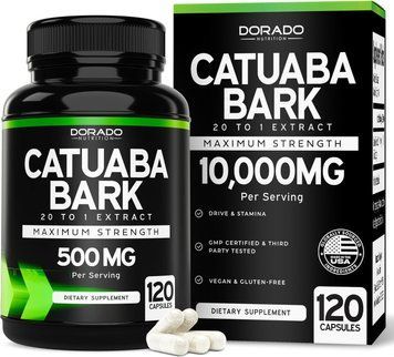 Домішка преміумкласу екстракт кори катуаби Dorado Nutrition Catuaba Bark Extract 10,000mg 120 капсул 3007375235 фото