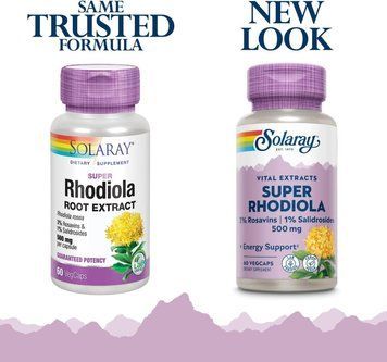 Solaray Super Rhodiola Vital Extracts 60 капсул (4384304564) 1684742246 фото