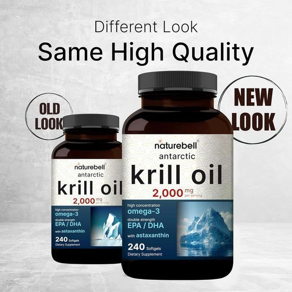 Олія антарктичного криля преміумкласу NatureBell Antarctic Krill Oil 2000mg 240 капсул 2417755791 фото