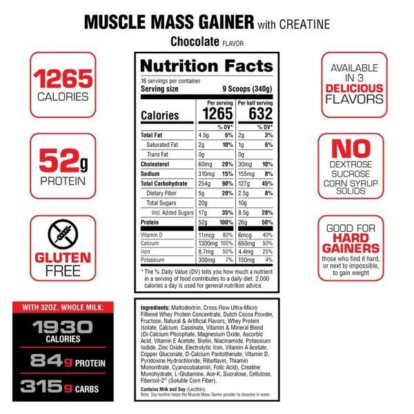 Гейнер Labrada Nutrition Muscle Mass Gainer 2722 г (4384304417) 1684742096 фото