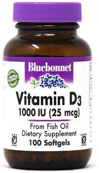 Вітаміни Bluebonnet Nutrition Vitamin D3 1000 IU 100 капсул (4384302943) 1437160151 фото