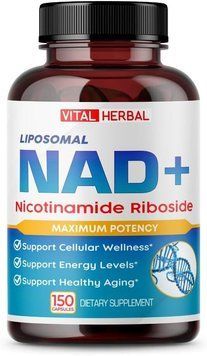 Домішка преміумкласу підтримання здоров'я клітин Vital Herbal Liposomal NAD+ 150 капсул 2761488849 фото