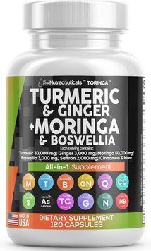 Преміальна домішка для здоров'я суглобів і зв'язок Clean Nutraceuticals Turmeric Curcumin 30000mg Ginger 3000mg Moringa 50000mg 2058332101 фото