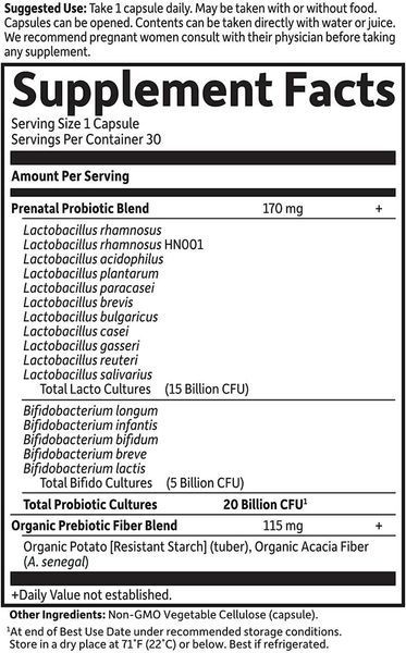 Garden of Life Dr. Formulated Probiotics Once Daily Prenatal 20 Billion 30 капсул (4384303863) 1505143733 фото
