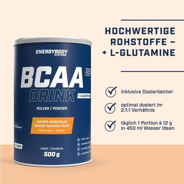Амінокислоти Energybody BCAA 500 г (4384303610) 1448233337 фото