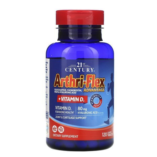 21st Century Arthri-Flex Advantage + Vitamin D3 120 таблеток (4384304116) 1573406604 фото