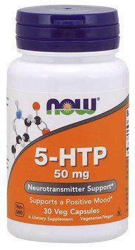 Аминокислота NOW 5-HTP 50 mg Veg Capsules 30 капсул (4384301171) 1060000633 фото