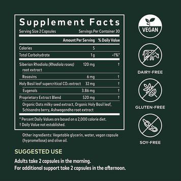 Специальный продукт Gaia Herbs Adrenal Health Daily Support 120 капсул (4384304369) 1684742048 фото