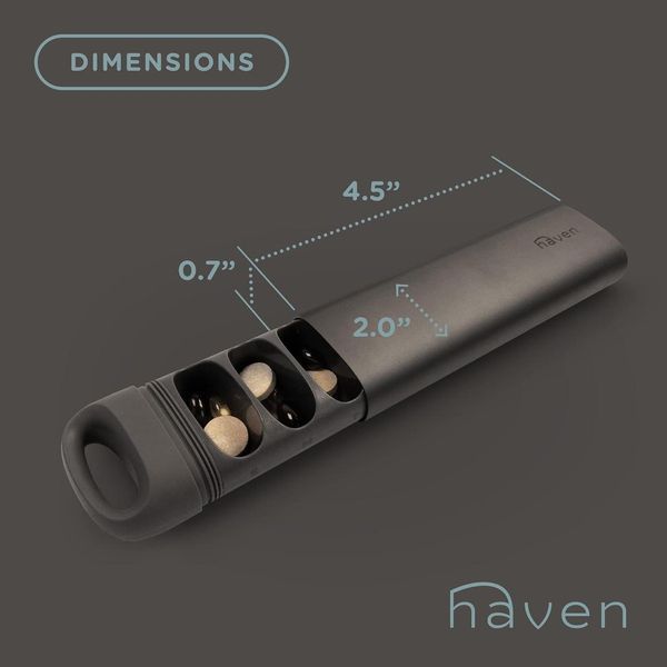 Преміальний контейнер для таблеток Haven Pill Organizer Graphite 2089162471 фото