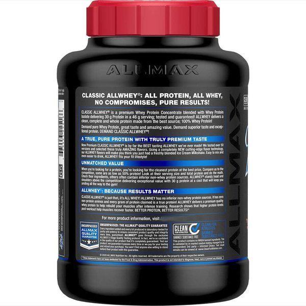 AllMax Nutrition AllWhey Classic 2270 г (4384303866) 1505143736 фото