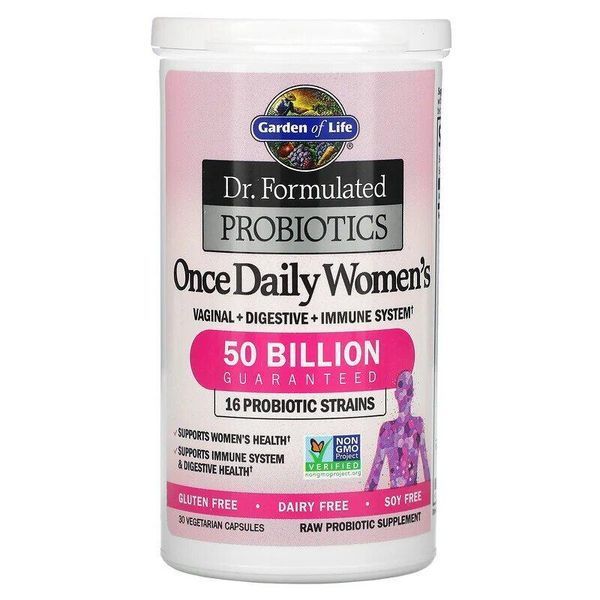 Спеціальний продукт Garden of Life Dr. Formulated Probiotics Once Daily women's 50 Billion 30 капсул 1437160699 фото