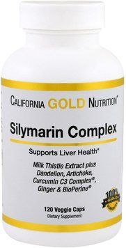 Специальный продукт California Gold Nutrition Silymarin Complex 120 капсул (4384303667) 1458139077 фото