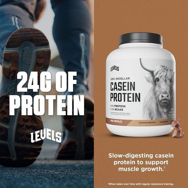 Добавка премиум-класса мицеллярный казеин Levels Nutrition 100% Micellar Casein Protein 1800 г 2659409415 фото