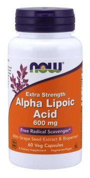 Специальный продукт NOW Alpha Lipoic Acid, Extra Strength 600 mg Veg Capsules 60 капсул (4384301178) 1060000640 фото