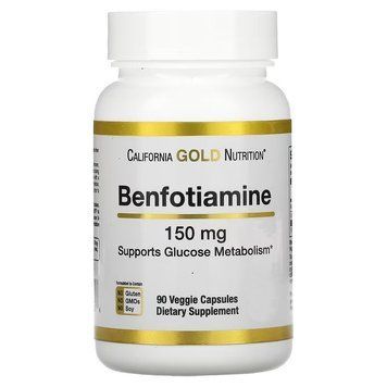 Витамины California Gold Nutrition Benfotiamine 90 капсул (4384304577) 1684742253 фото