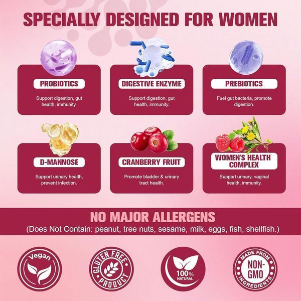 Добавка премиум-класса для женского благополучия Totaria Probiotics for Women 120 капсул 2590706702 фото