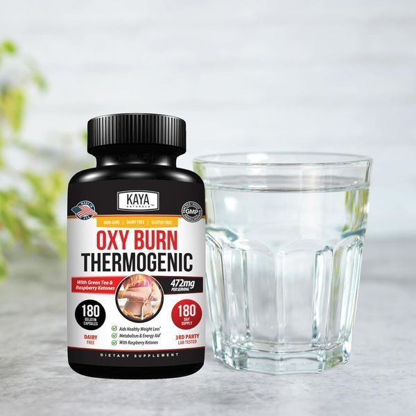 Домішка преміумкласу термогенна трав'яна формула Kaya Naturals Oxy Burn Thermogenic 180 капсул 3025158563 фото