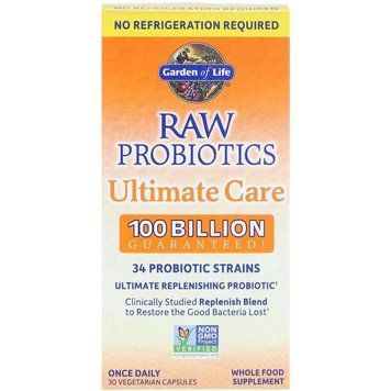 Специальный продукт Garden of Life Raw Probiotics Ultimate Care 100 Billion 30 капсул (4384303411) 1437160702 фото