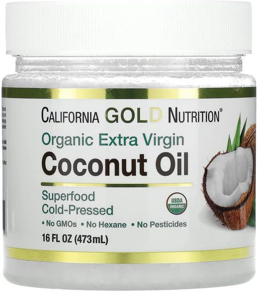 Спеціальний продукт California Gold Nutrition Organic Virgin Coconut Oil 473 мл (4384303669) 1458139079 фото